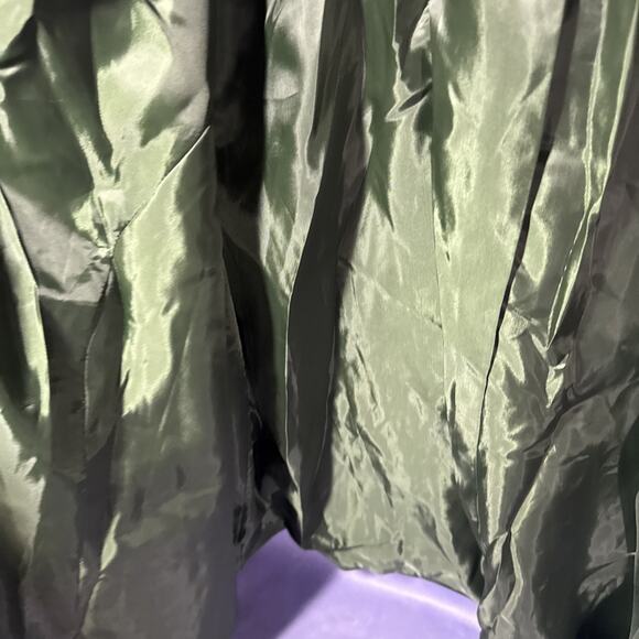 Koret Women Sz 22W Green Floral Button Jacket Cotton Shoulder Pads V3 - Picture 7 of 10